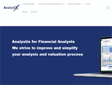 Tablet Screenshot of analystix.com